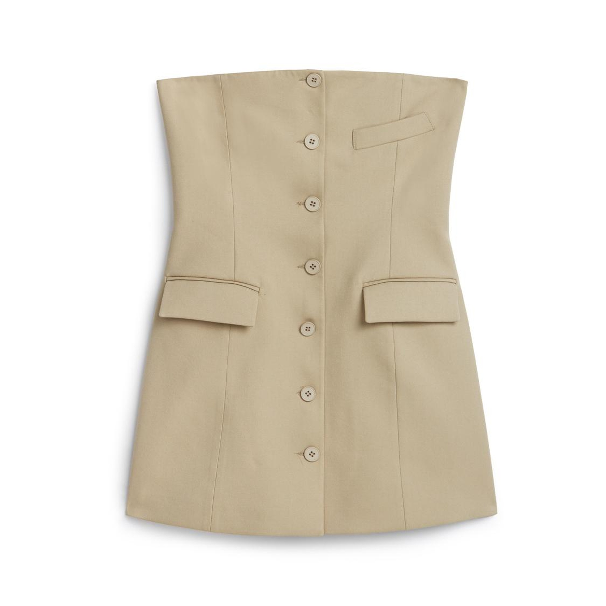 Straplez Mini Elbise