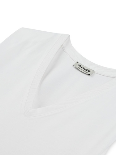  V Yaka Vatkalı Tişört