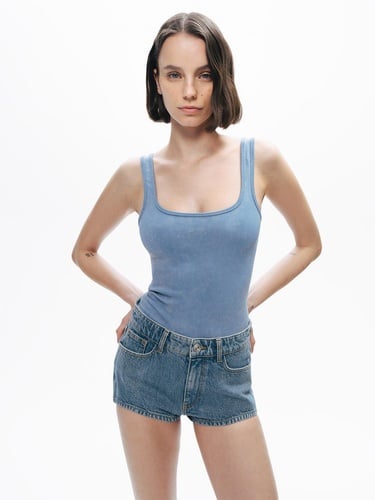  Mini Denim Şort