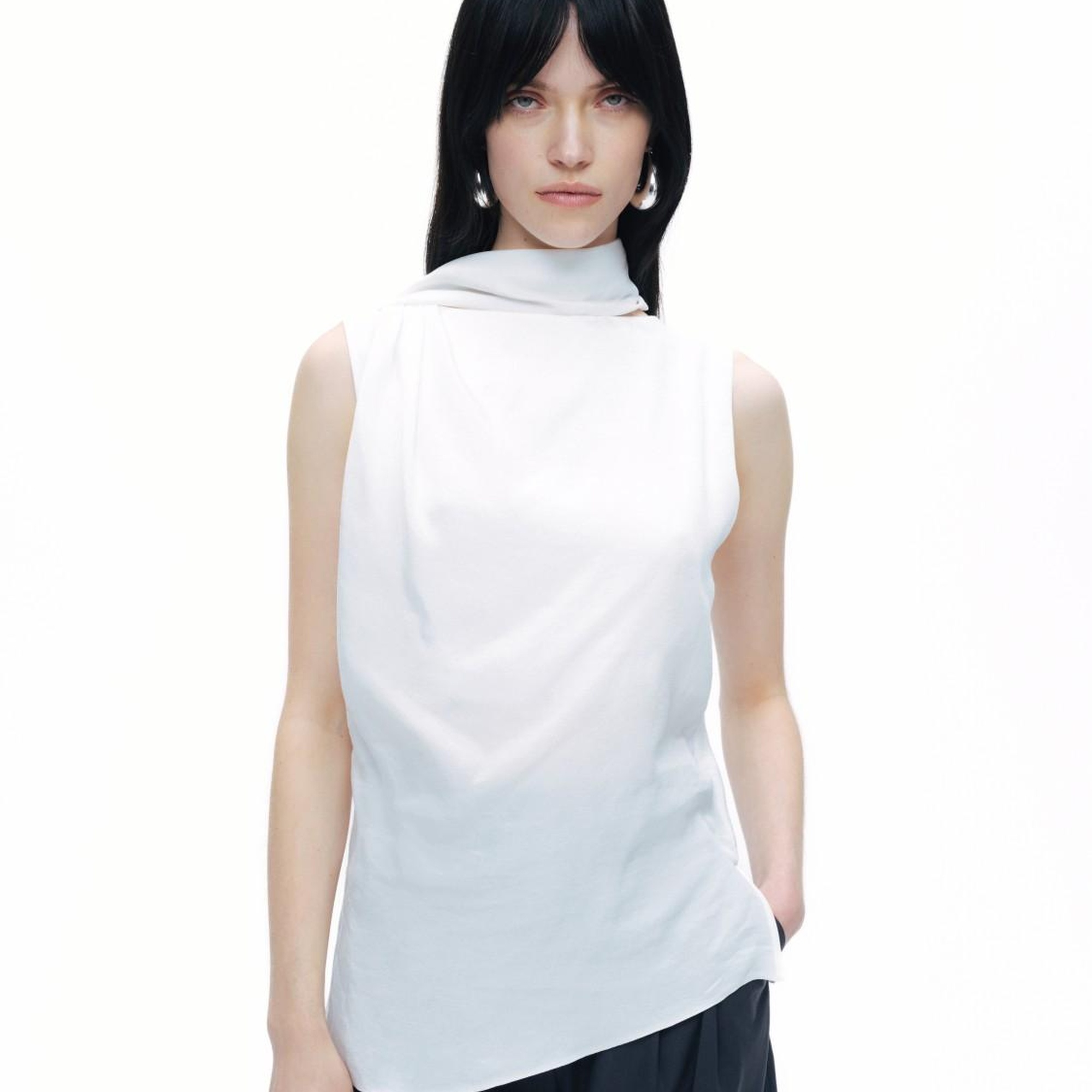 Şal Tasarımlı Bluz