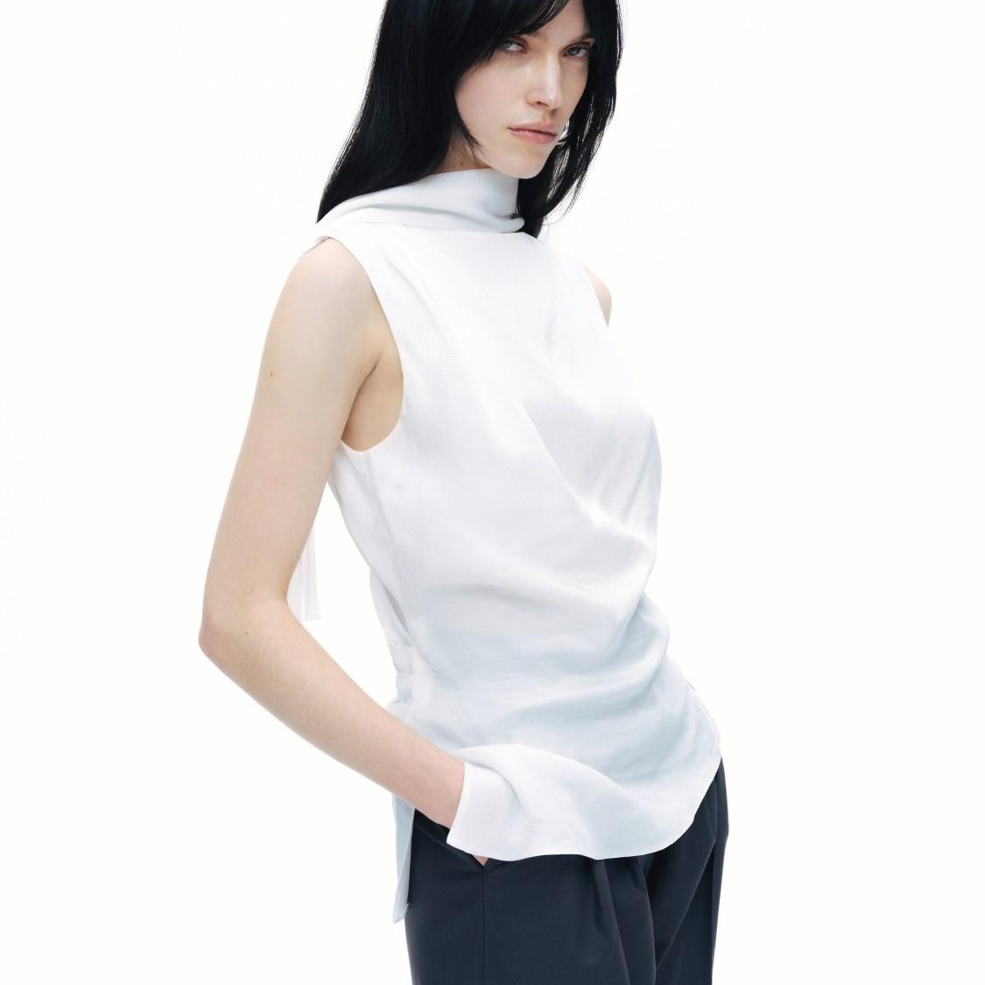 Şal Tasarımlı Bluz