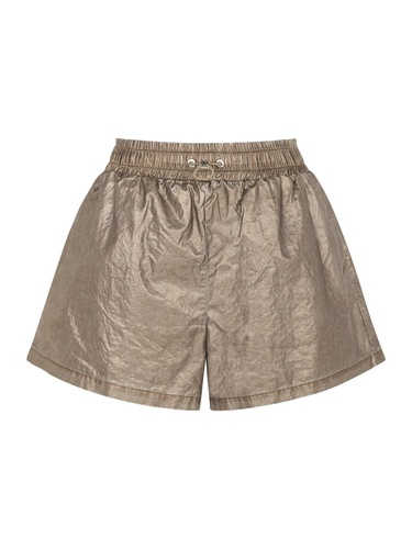  Bronz Metalik Mini Şort