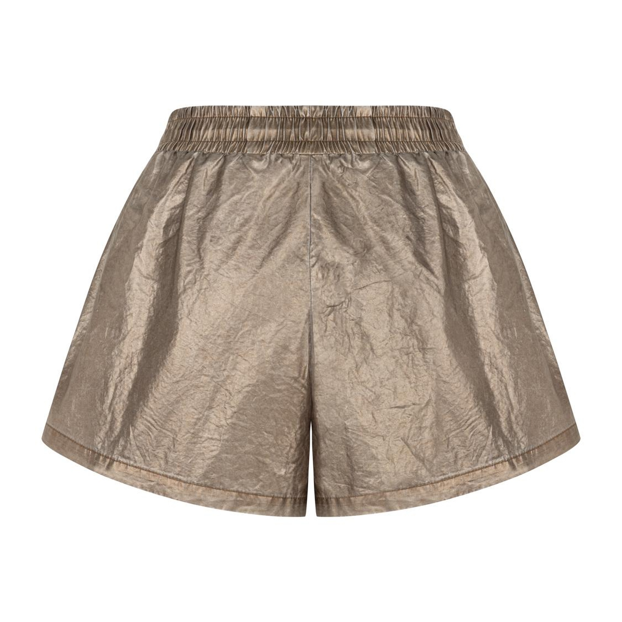 Bronz Metalik Mini Şort