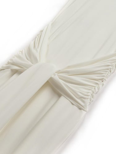  Sırt Dekolteli Maxi Elbise