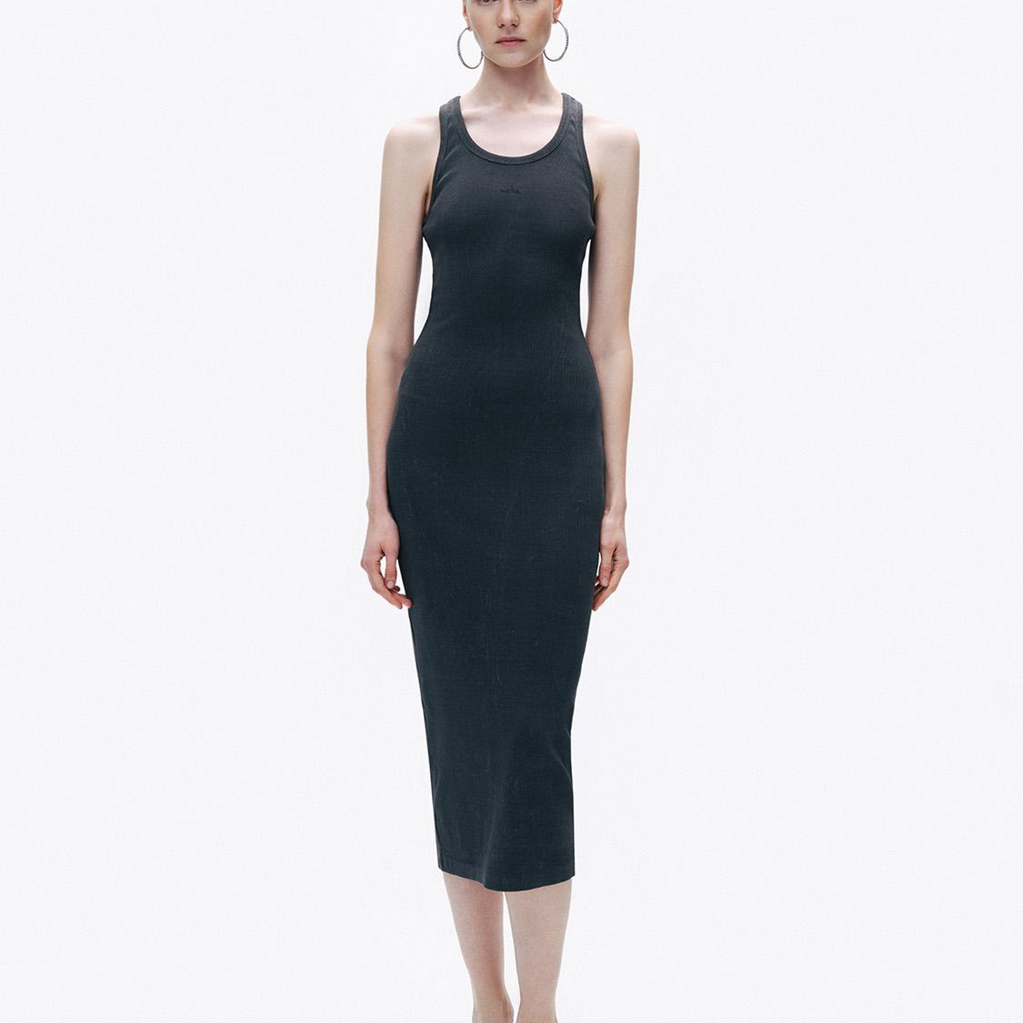 Baskı Detaylı Maxi Elbise