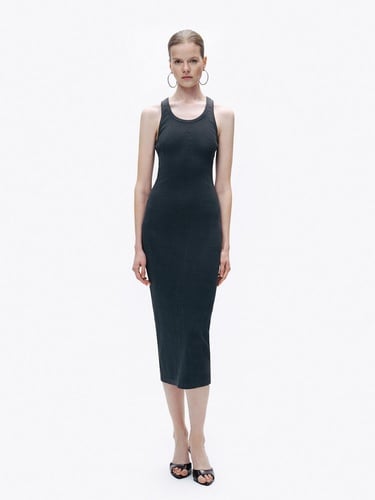  Baskı Detaylı Maxi Elbise