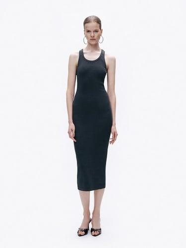  Baskı Detaylı Maxi Elbise