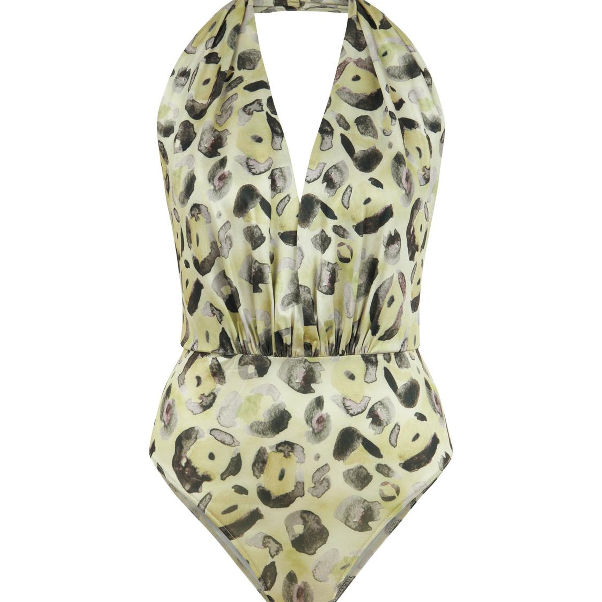 Desenli Halter Yaka Body