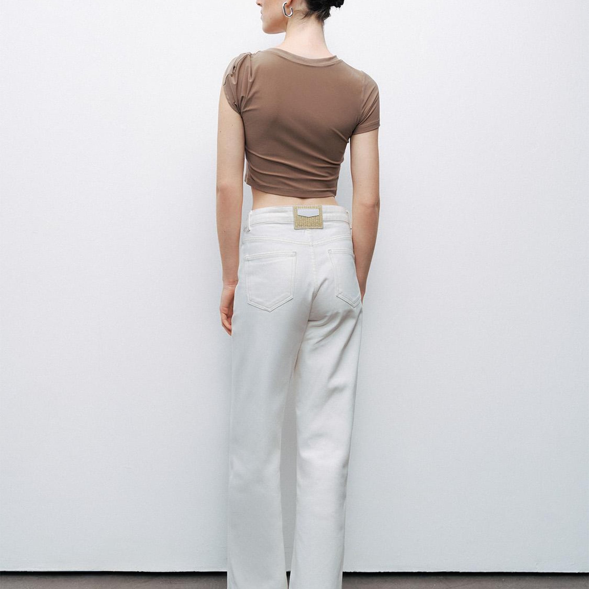 Burgu Detaylı Crop Top