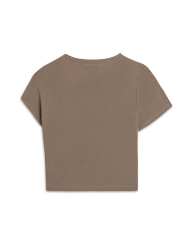  Burgu Detaylı Crop Top