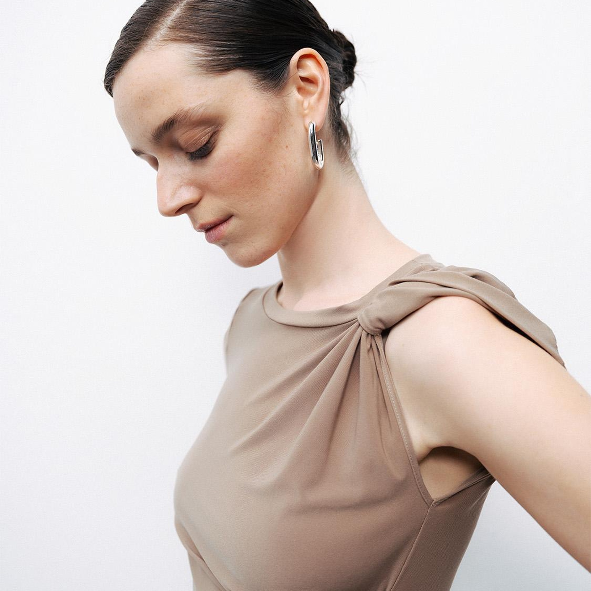 Burgu Detaylı Crop Top