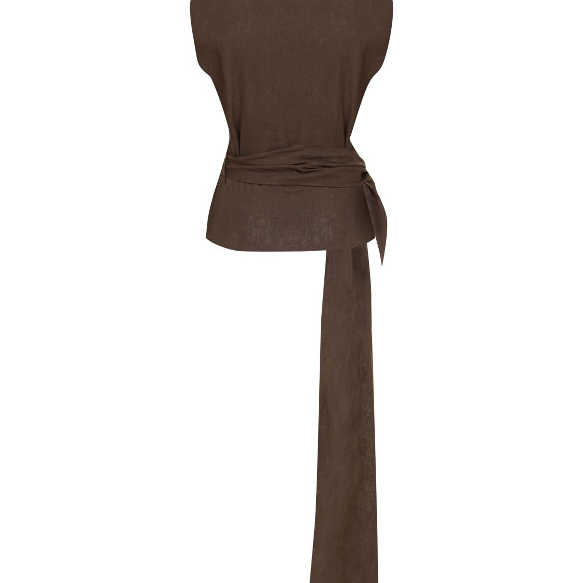 Bel Aksesuar Detaylı Bluz