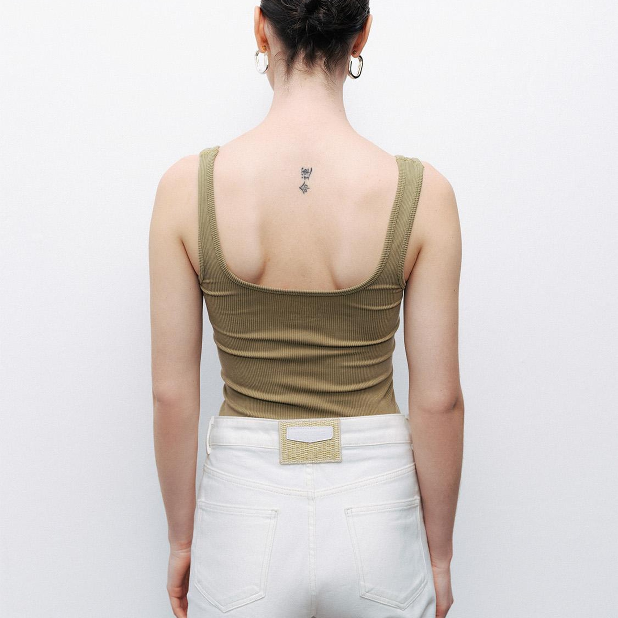 Baskı Detaylı Crop Top