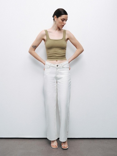  Baskı Detaylı Crop Top