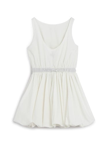  Balon Etekli Mini Elbise