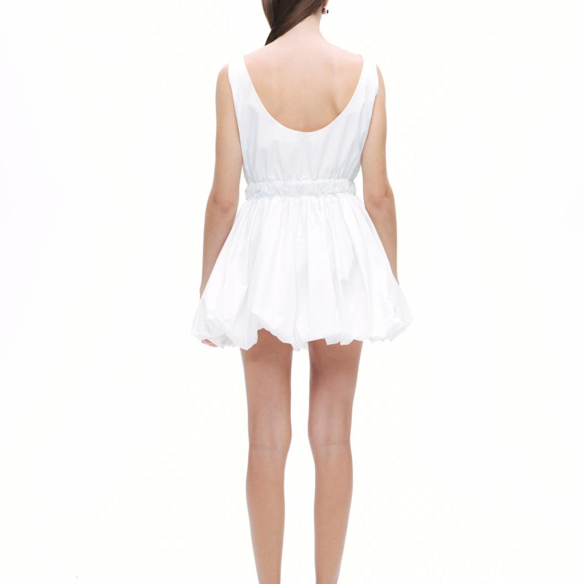 Balon Etekli Mini Elbise