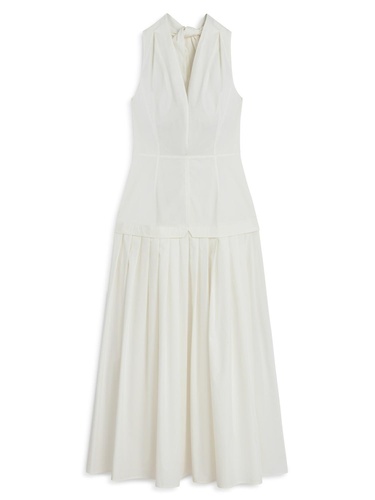  Boyundan Bağlamalı Maxi Elbise