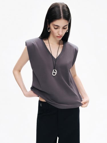  V Yaka Vatkalı Tişört