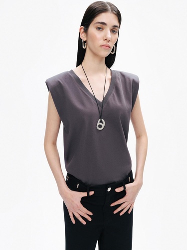  V Yaka Vatkalı Tişört