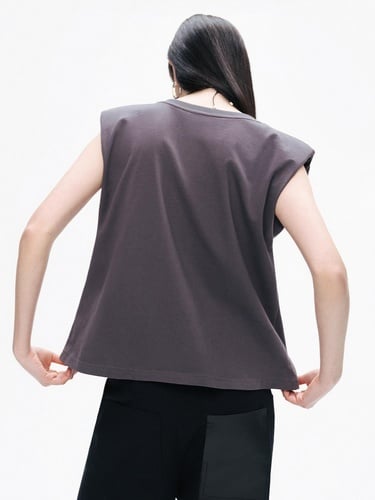  V Yaka Vatkalı Tişört