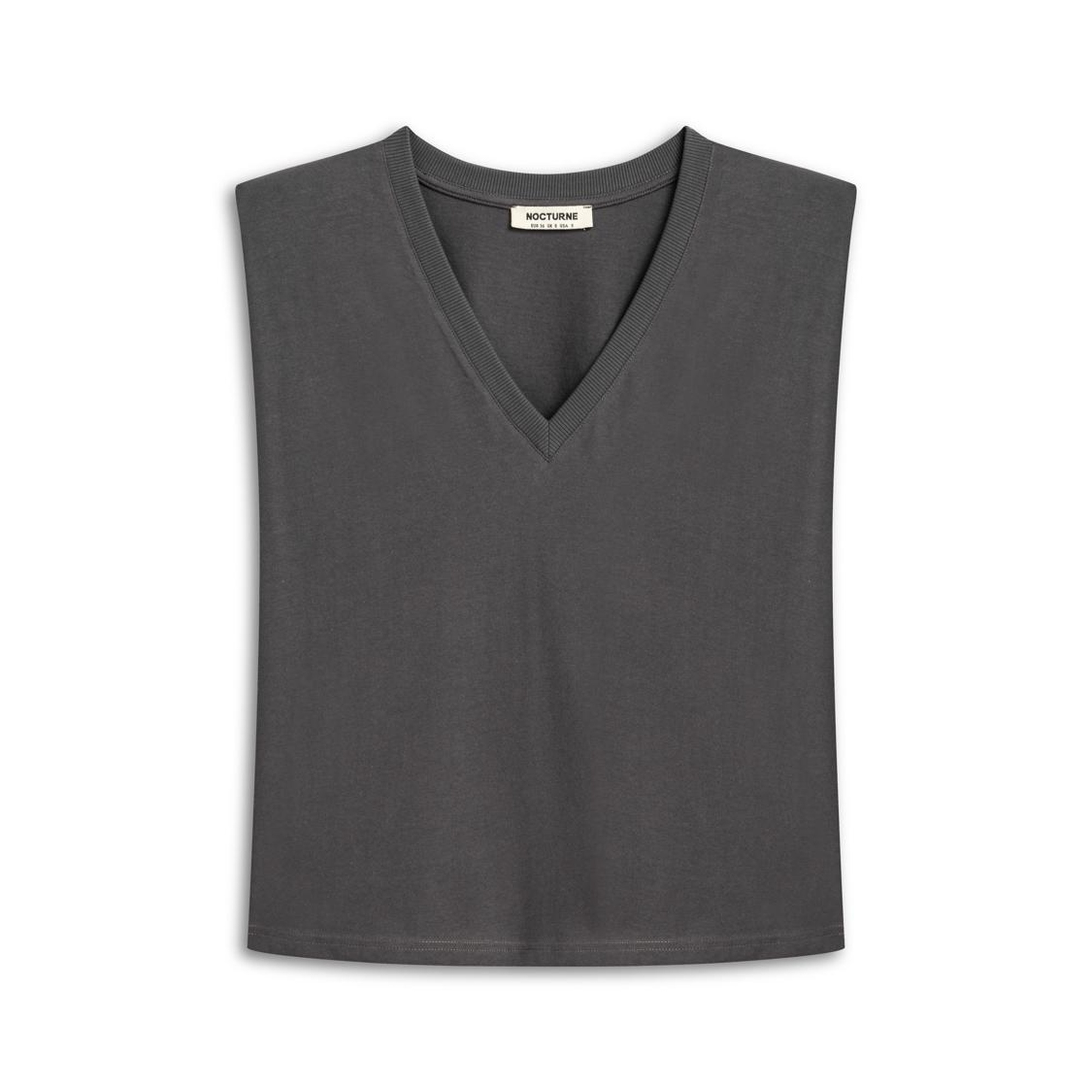 V Yaka Vatkalı Tişört