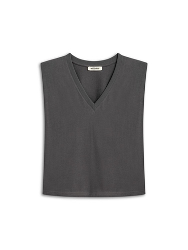  V Yaka Vatkalı Tişört