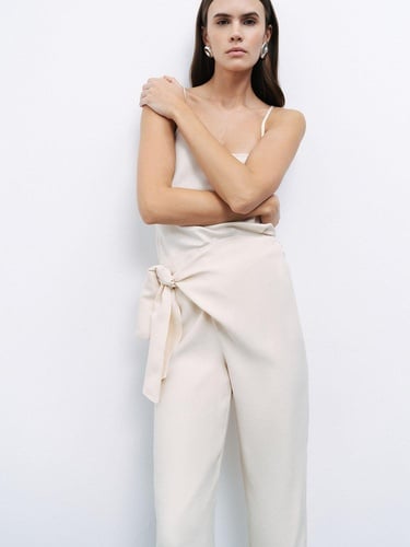  Kuşak Bağlamalı Pantolon