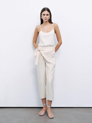  Kuşak Bağlamalı Pantolon