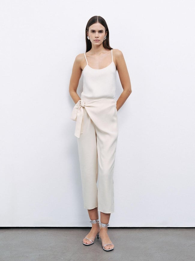  Kuşak Bağlamalı Pantolon