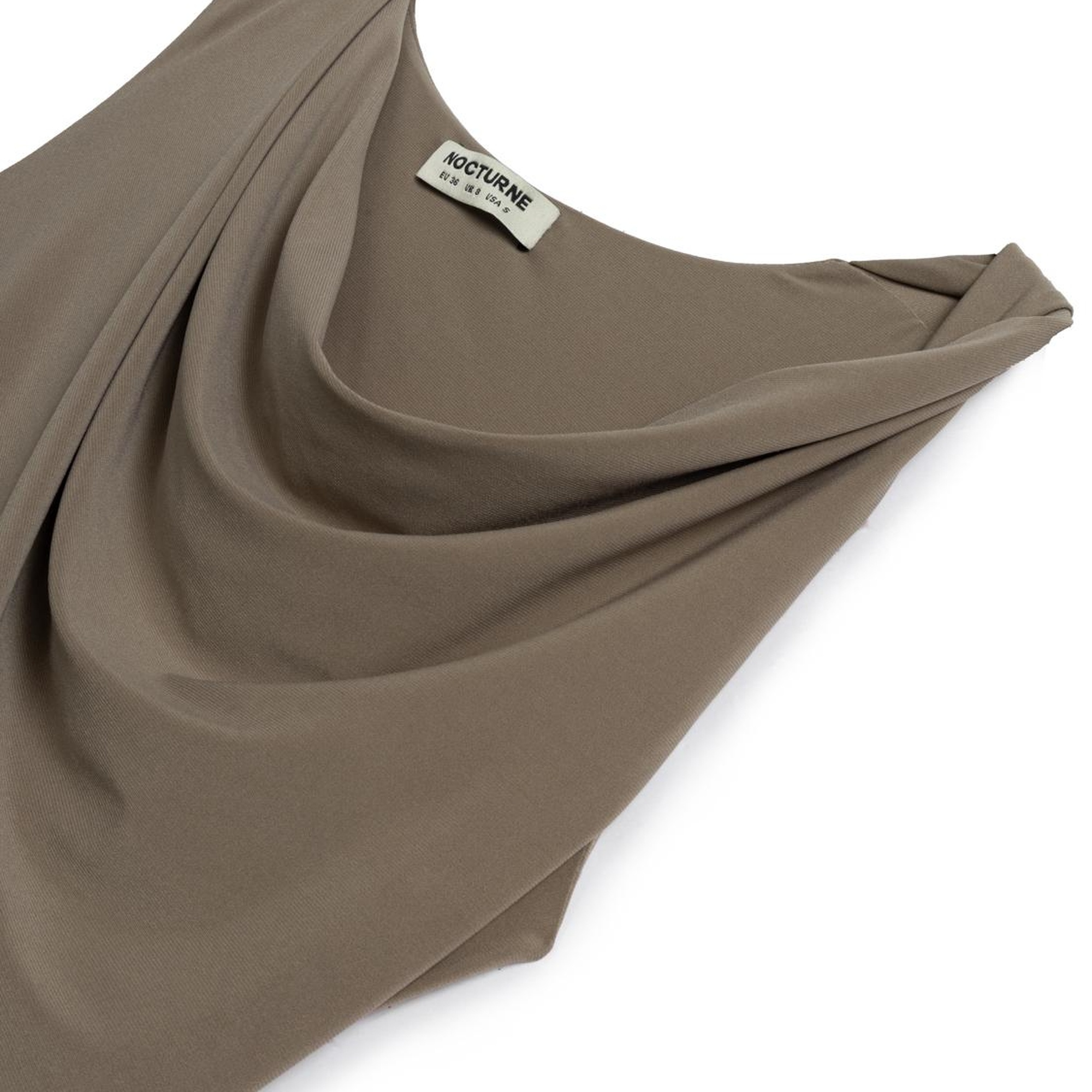 Büzgü Detaylı Maxi Elbise