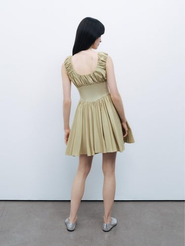  Korse Görünümlü Mini Elbise