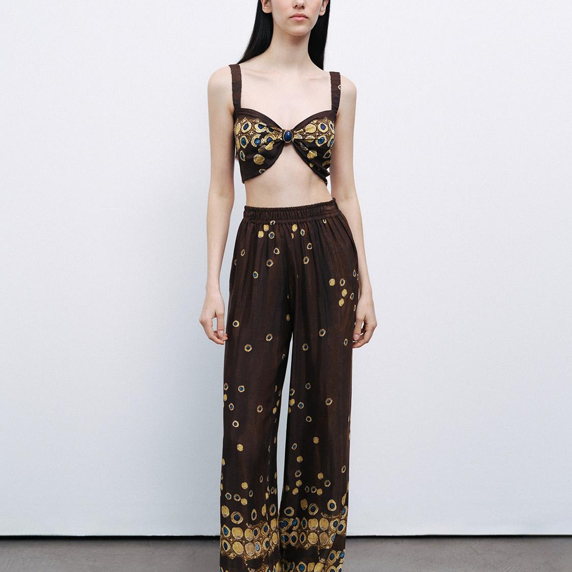 Aksesuar Detaylı Crop Top