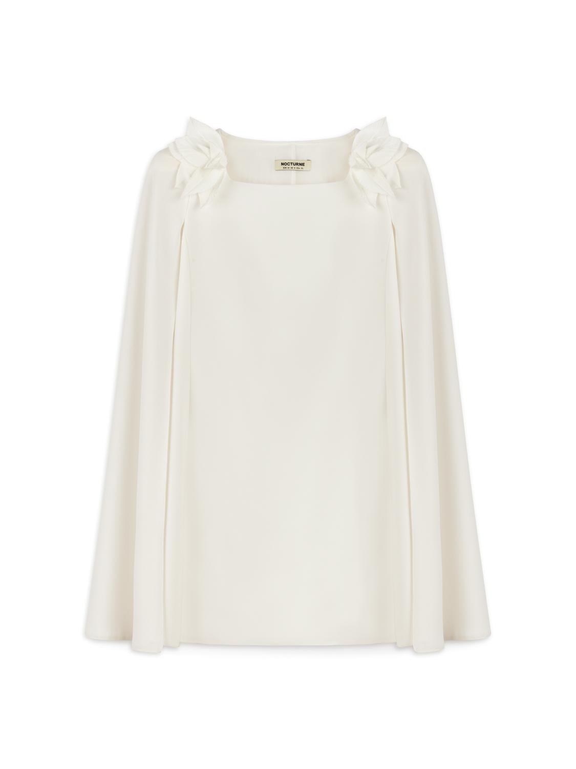  Pelerin Kol Mini Elbise