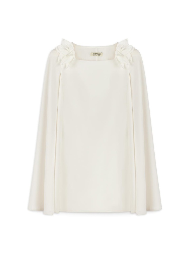  Pelerin Kol Mini Elbise