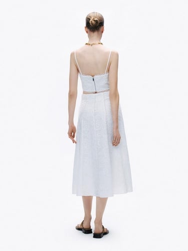  Brode Detaylı Midi Etek