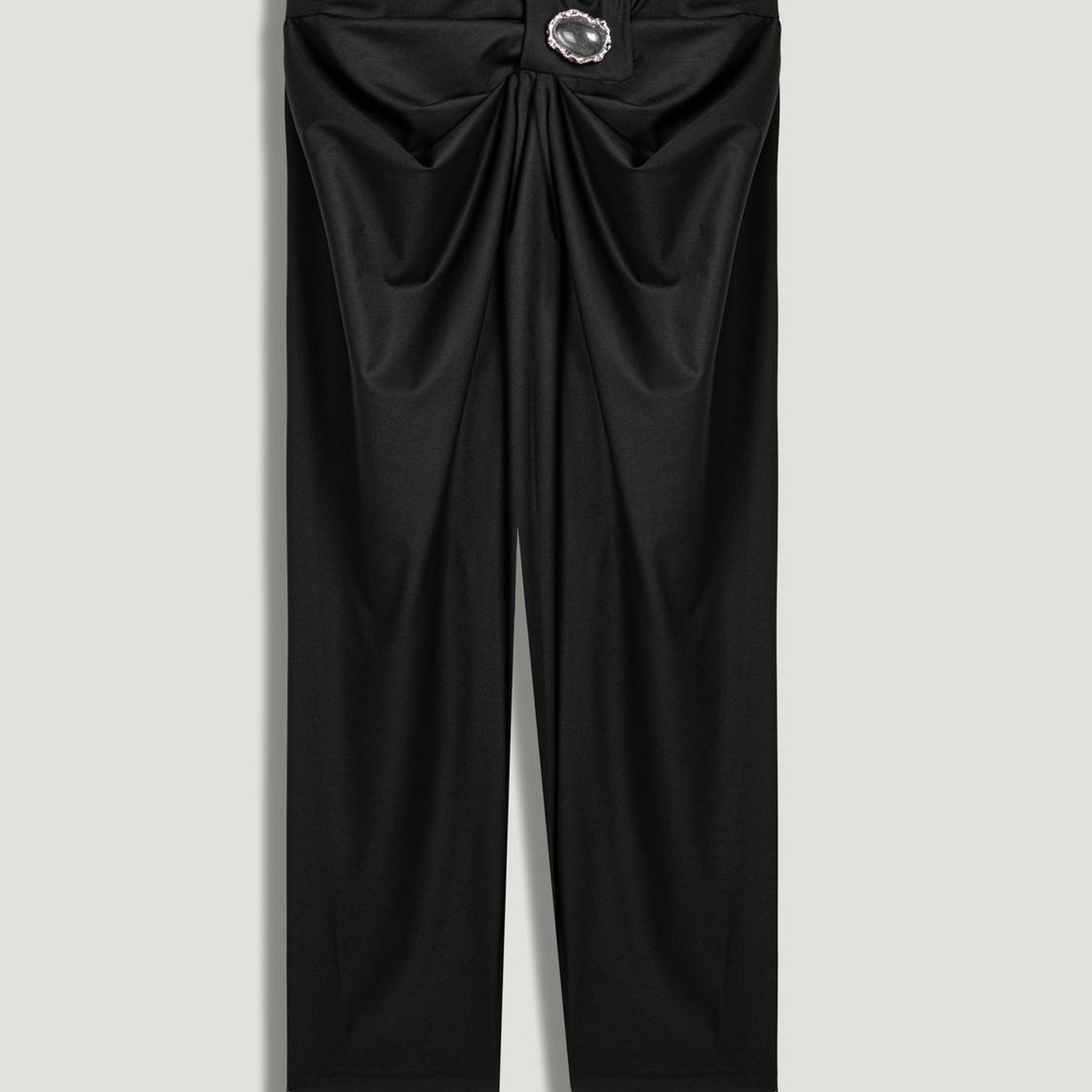 Aksesuar Detaylı Pileli Pantolon