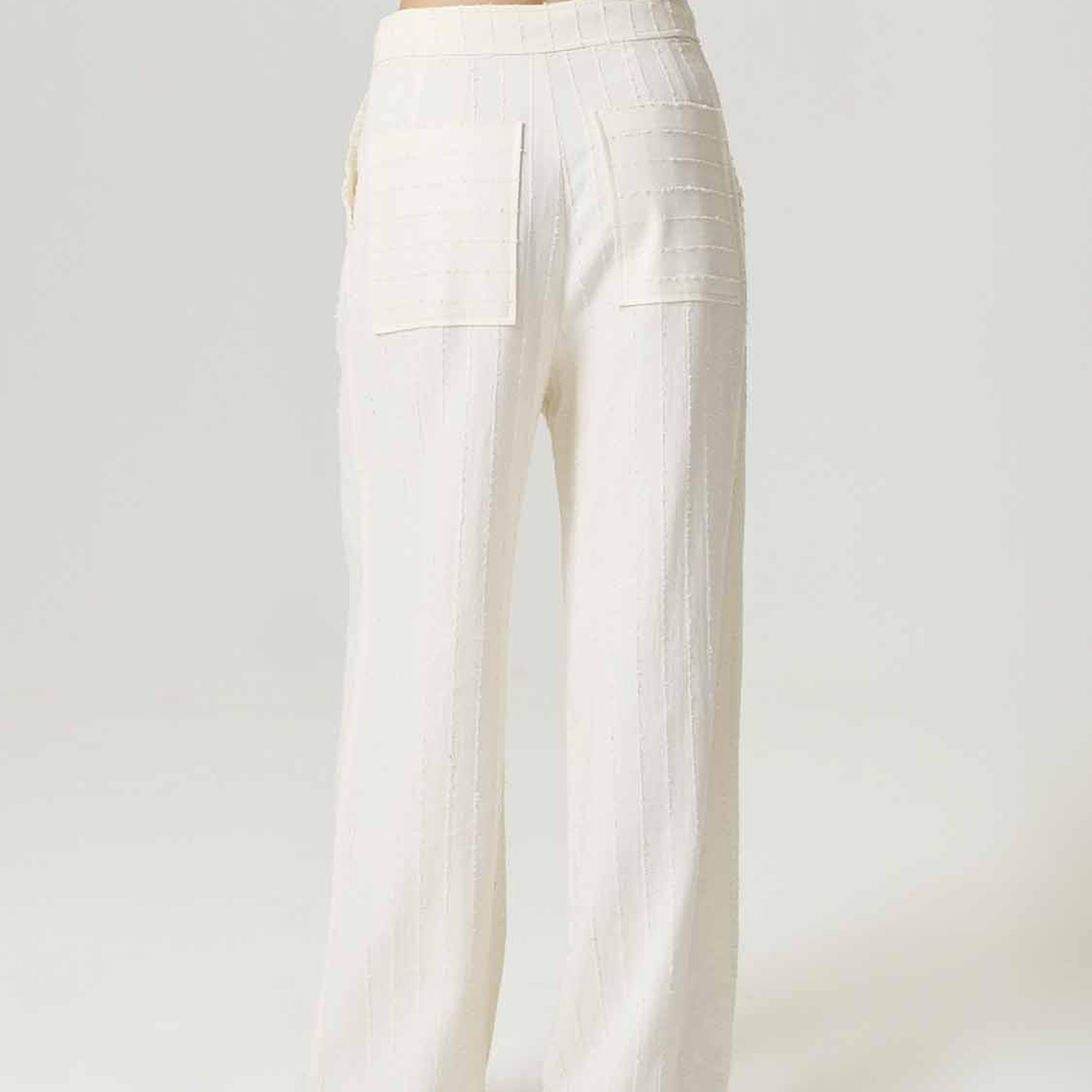 Şerit Fırfırlı Pantolon