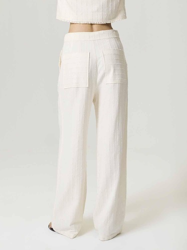  Şerit Fırfırlı Pantolon