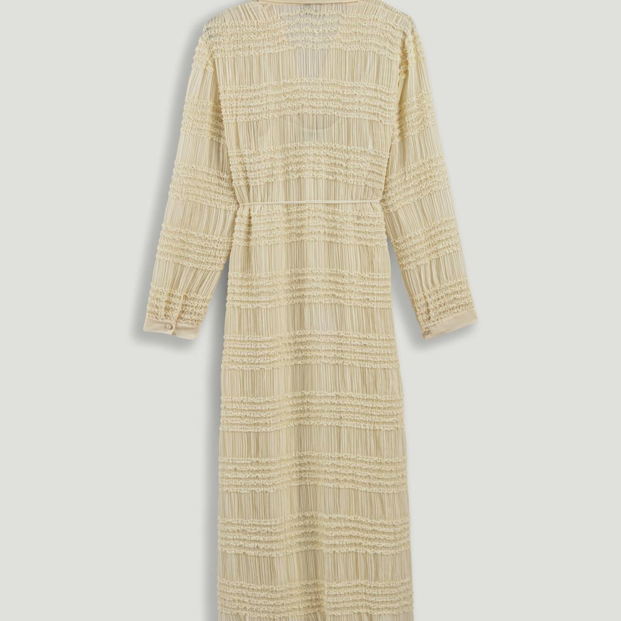 Fırfır Detaylı Maxi Elbise