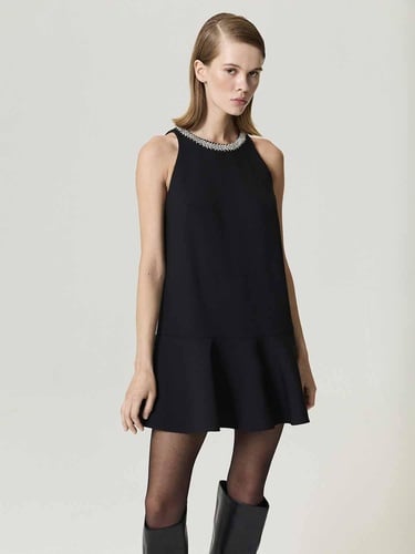  Volanlı Mini Elbise