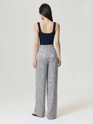  Dökümlü Geniş Paça Pantolon