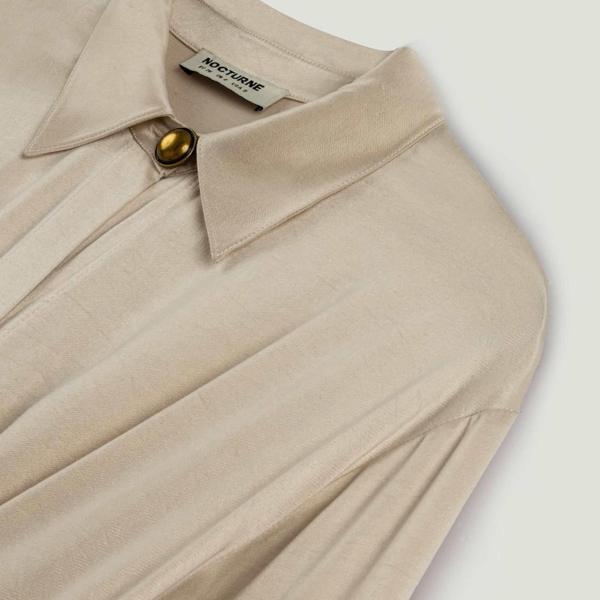 Drape Detaylı Kemerli Maxi Elbise