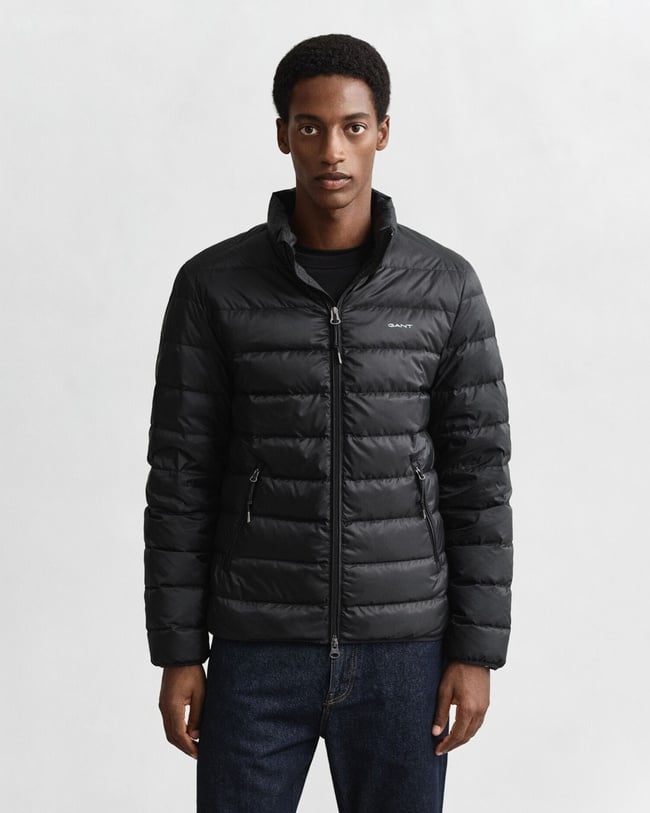  GANT Erkek Siyah Regular Fit Dik Yaka Kaz Tüyü Mont