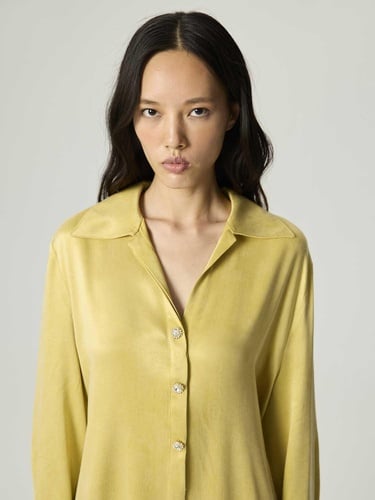  Belden Kuşak Bağlamalı Gömlek