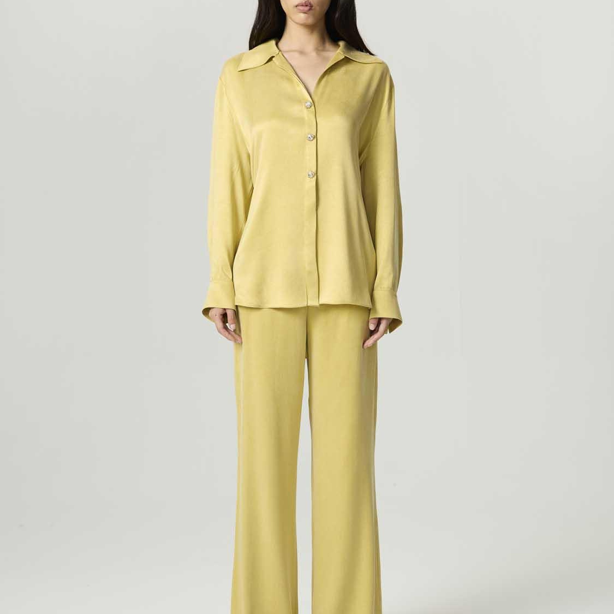 Belden Kuşak Bağlamalı Gömlek