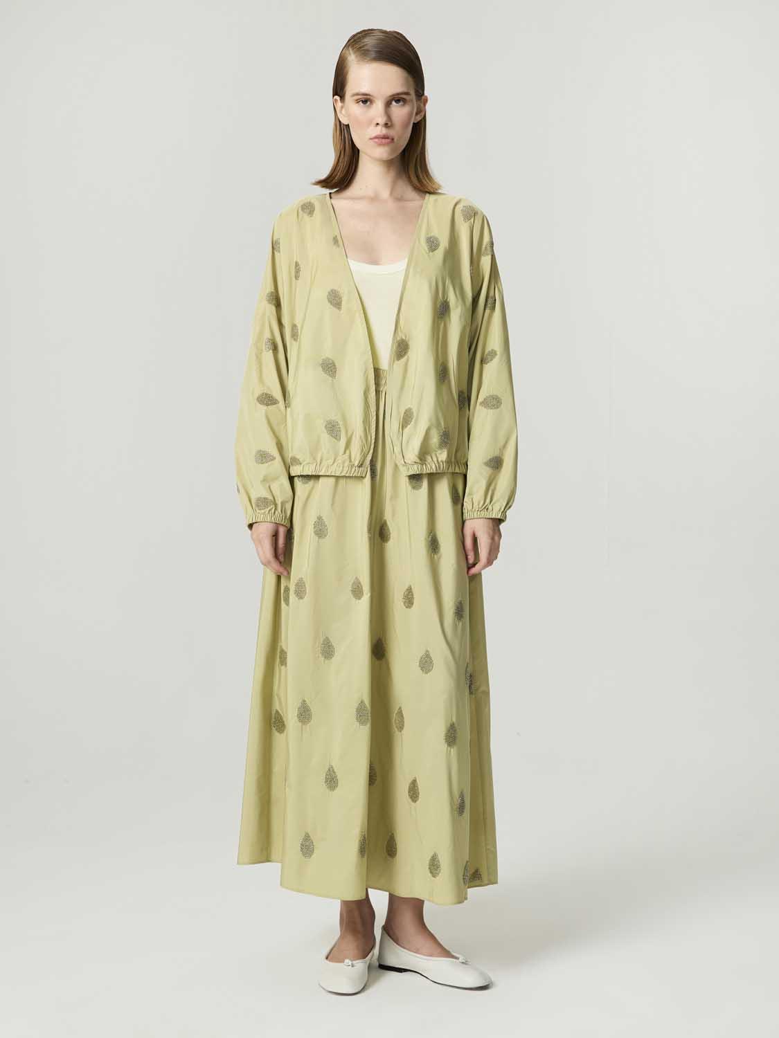 Boncuk Brodeli Kimono