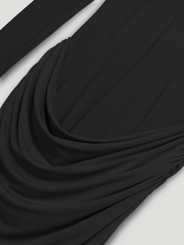  Balıkçı Yaka Maxi Elbise