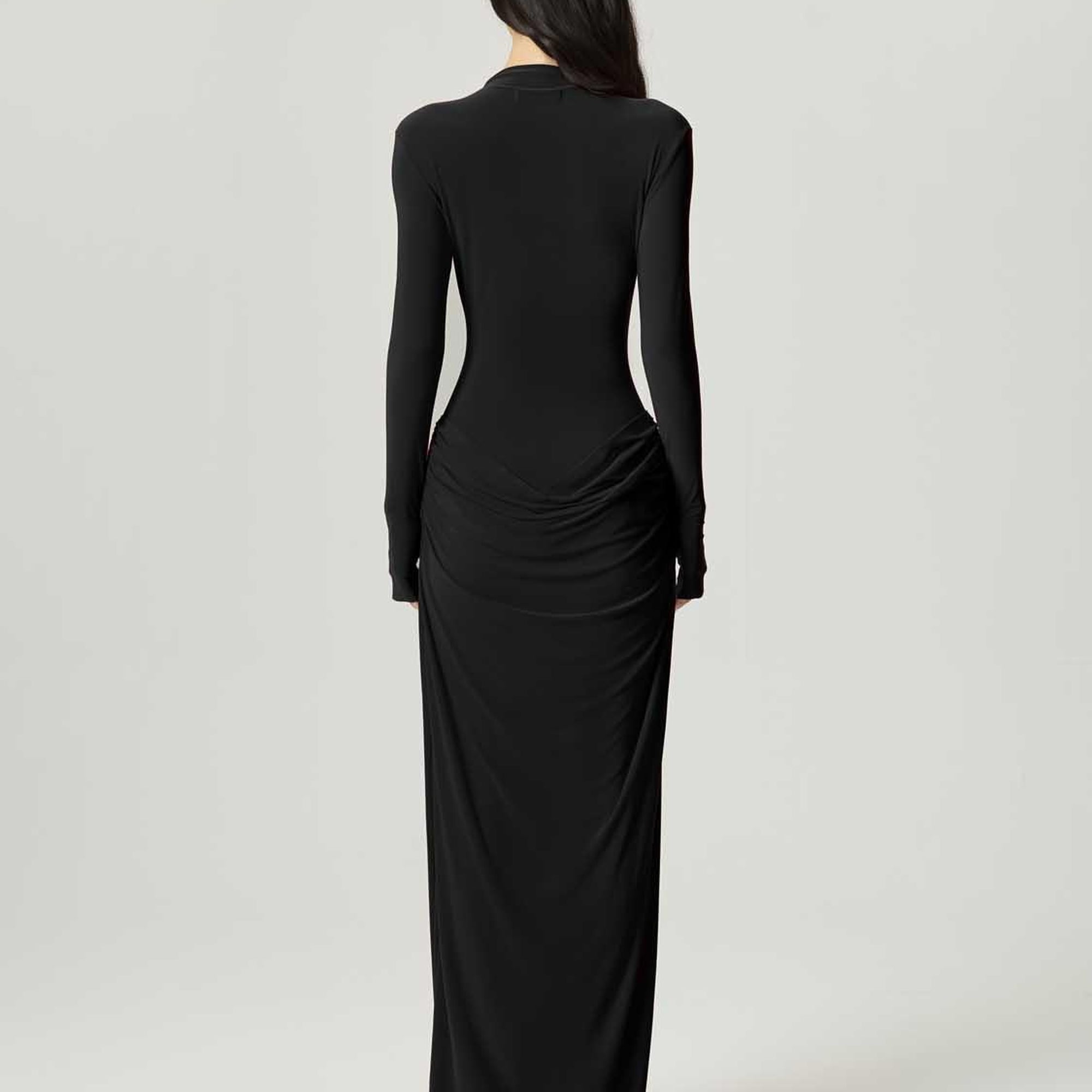 Balıkçı Yaka Maxi Elbise