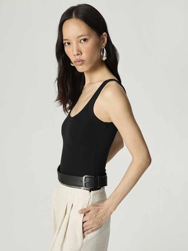  Kemer ve Fermuar Detaylı Pantolon