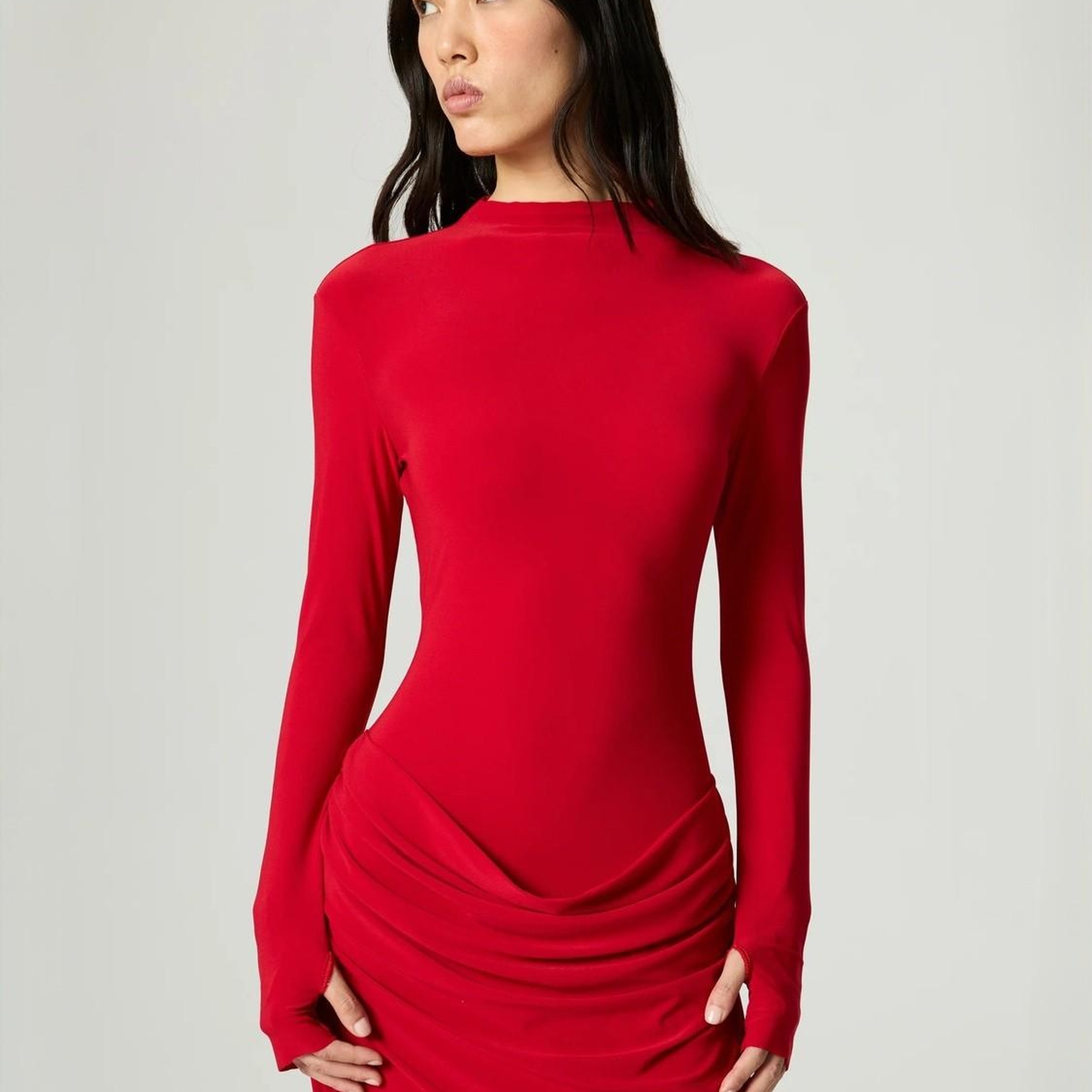 Balıkçı Yaka Maxi Elbise